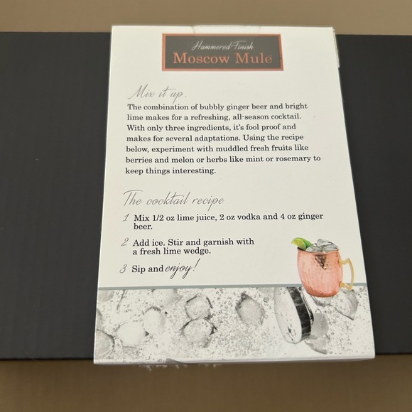 ‘Hammered Finish’ Moscow Mule Mug - 2 Pack - Picture 4 of 5